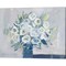 White Roses on Gray by Pamela Munger 20" x 16" Canvas Wall Art